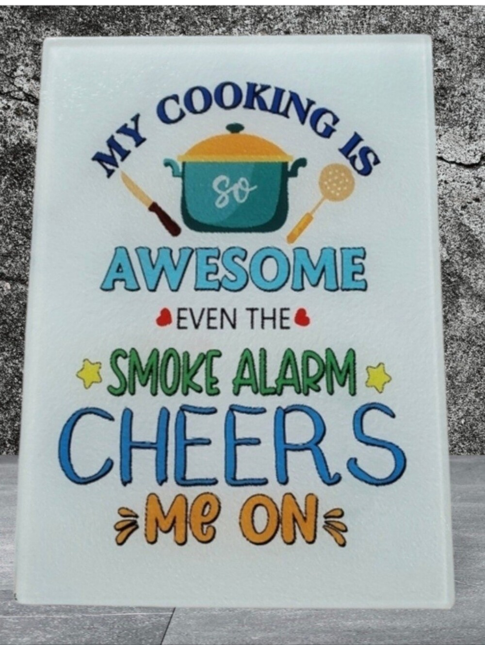 My cooking is so awesome Glass Cutting Board